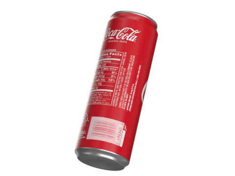 Coca Cola Drink Can Sleek 355ml 21 3Dモデル