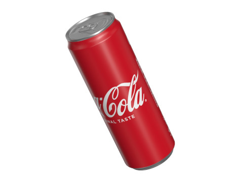 Coca Cola Drink Can Sleek 355ml 21 3Dモデル