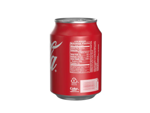 Coca Cola Drink Can 250ml 22 3D Model