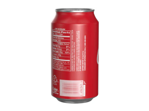 Coca Cola Drink Can 355ml 24 3D Model