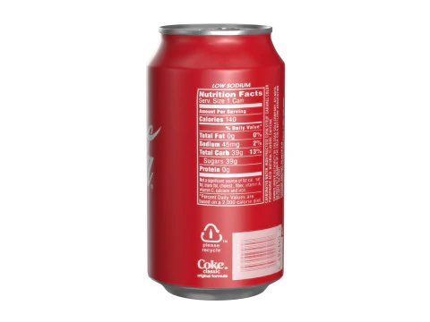 Coca Cola Drink Can 355ml 24 3D Model