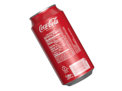 Coca Cola Drink Can 375ml 25 3D Model
