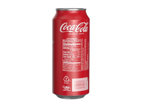 Coca Cola Drink Can 473ml 26 3D 模型