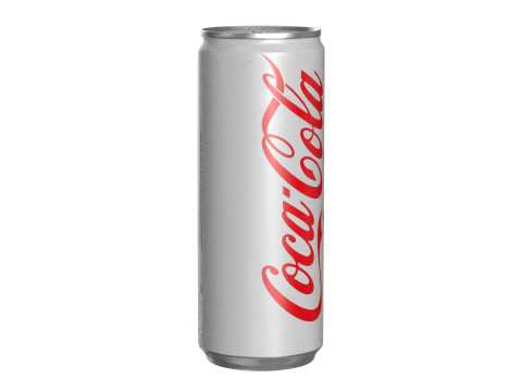 Coca Cola Light Drink Can Slim 250ml 02 3D Model