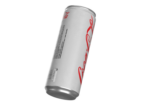 Coca Cola Light Drink Can Slim 250ml 02 3D Model