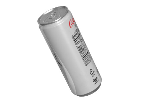 Coca Cola Light Drink Can Slim 250ml 02 3D Model
