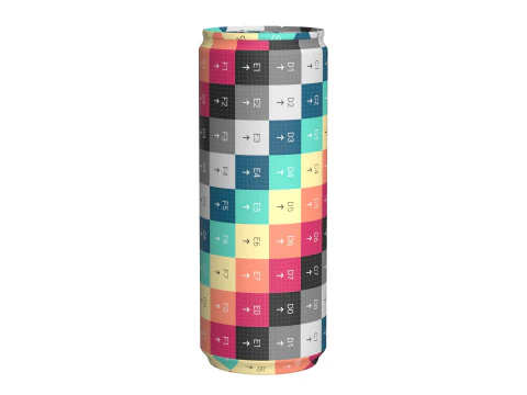 Coca Cola Light Drink Can Slim 250ml 02 3D Model