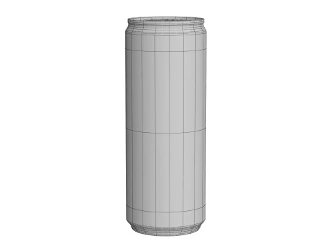 Coca Cola Light Drink Can Slim 250ml 02 3D Model