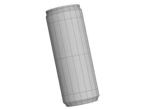 Coca Cola Light Drink Can Slim 250ml 02 3D Model