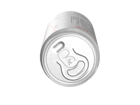 Coca Cola Light Drink Can Sleek 250ml 04 3D Model