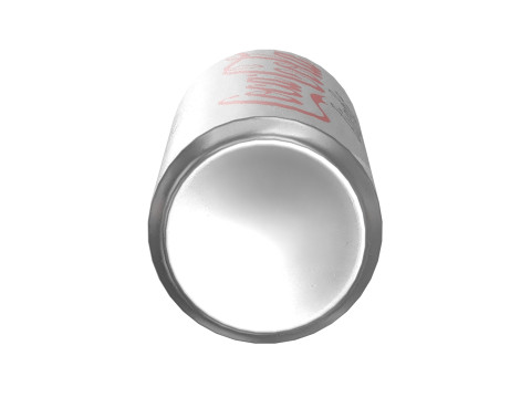 Coca Cola Light Drink Can Sleek 250ml 04 3D Model