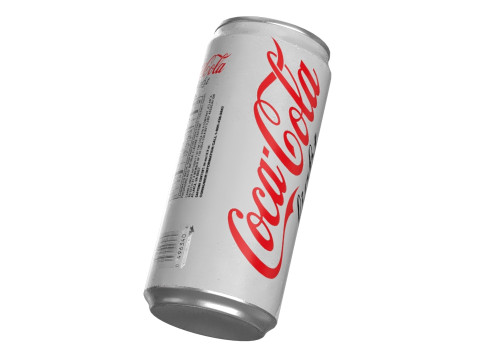 Coca Cola Light Drink Can Sleek 270ml 05 3D Model