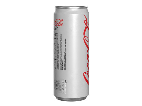 Coca Cola Light Drink Can Sleek 330ml 07 Model 3D