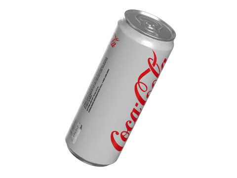Coca Cola Light Drink Can Sleek 330ml 07 Model 3D