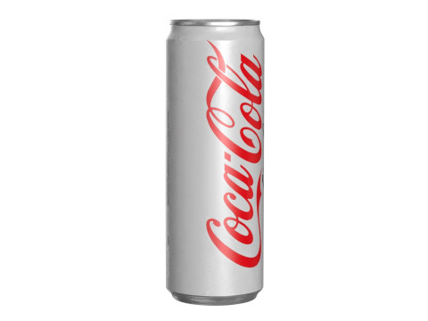 Coca Cola Light Drink Can Sleek 355ml 08 3D Model