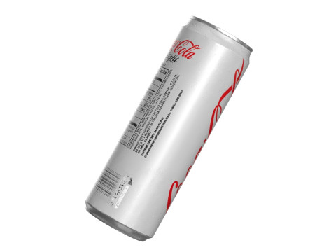 Coca Cola Light Drink Can Sleek 355ml 08 3D Model