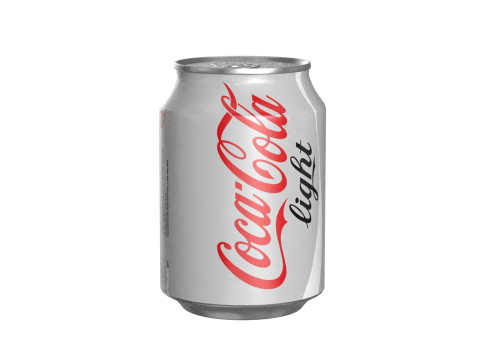 Coca Cola Light Drink Can 250ml 09 3D Model