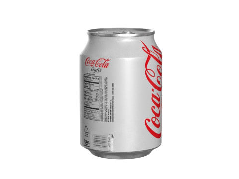 Coca Cola Light Drink Can 250ml 09 3D Model
