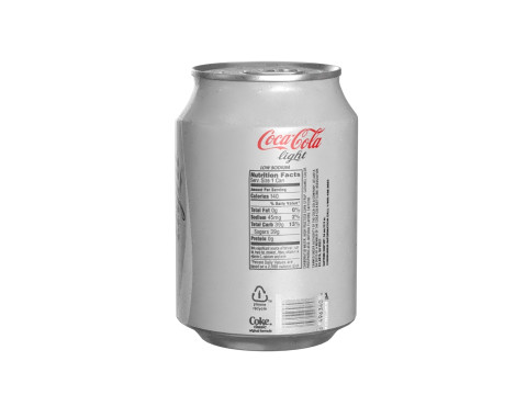 Coca Cola Light Drink Can 250ml 09 3D Model