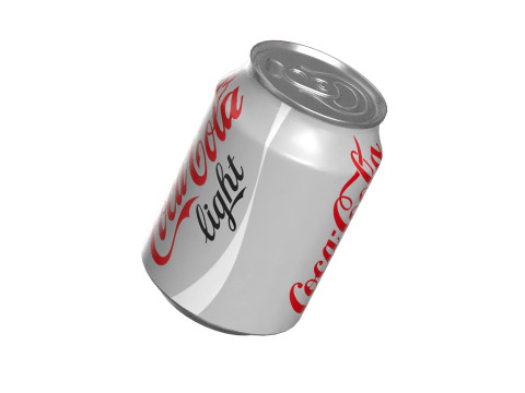 Coca Cola Light Drink Can 250ml 09 3D Model
