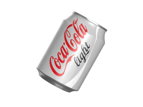 Coca Cola Light Drink Can 250ml 09 3D Model