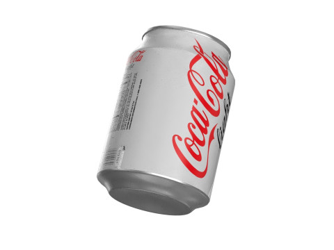 Coca Cola Light Drink Can 250ml 09 3D Model