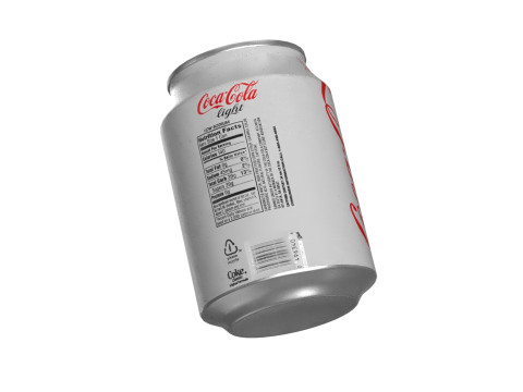 Coca Cola Light Drink Can 250ml 09 3D Model