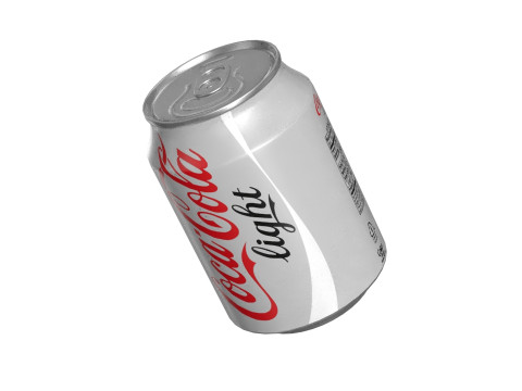Coca Cola Light Drink Can 250ml 09 3D Model