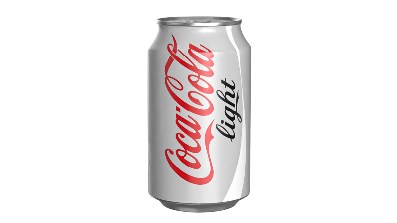 Coca Cola Light Drink Can 330ml 10 3D-Modell .c4d .max .obj .3ds .fbx .stl .blend 