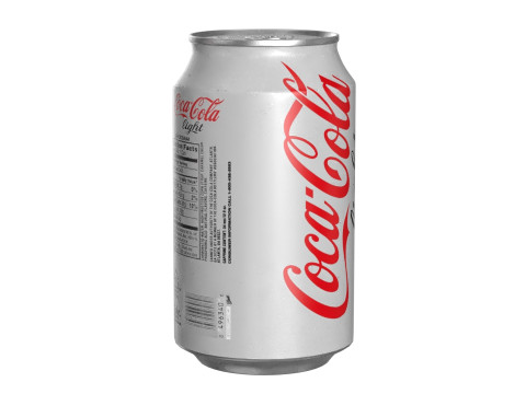 Coca Cola Light Drink Can 330ml 10 3D-Modell