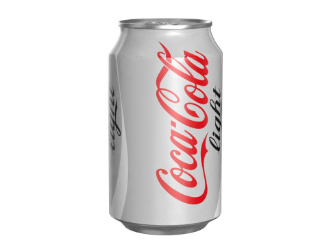 Coca Cola Light Drink Can 330ml 10 3D-Modell