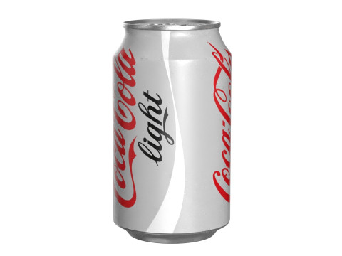 Coca Cola Light Drink Can 330ml 10 3D-Modell