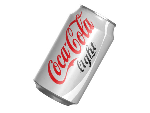 Coca Cola Light Drink Can 330ml 10 3D-Modell