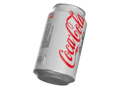 Coca Cola Light Drink Can 330ml 10 3D-Modell