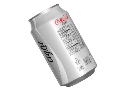 Coca Cola Light Drink Can 330ml 10 3D-Modell