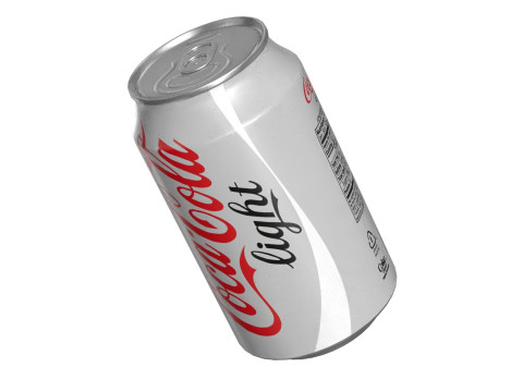 Coca Cola Light Drink Can 330ml 10 3D-Modell