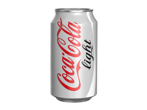 Coca Cola Light Drink Can 355ml 11 3D Model
