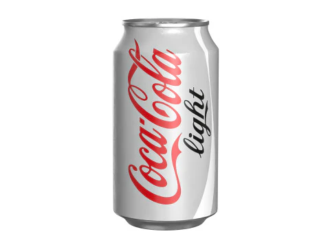 Coca Cola Bebida Light Lata 355ml 11 Modelo 3D