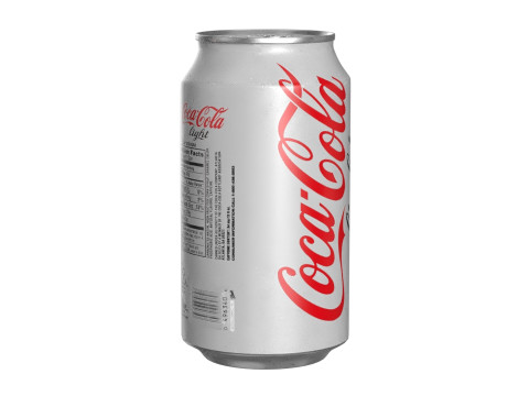 Coca Cola Light Drink Can 355ml 11 3D Model