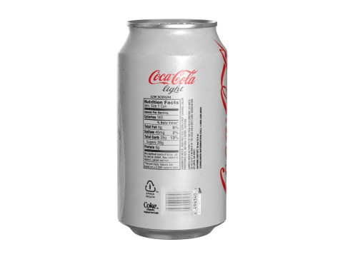 Coca Cola Light Drink Can 355ml 11 3D Model
