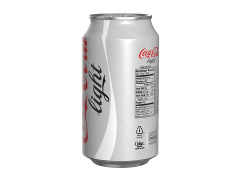 Coca Cola Light Drink Can 355ml 11 3D Model