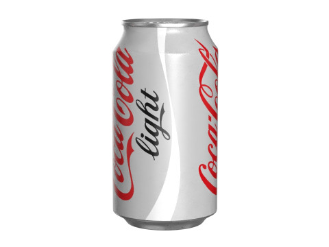 Coca Cola Light Drink Can 355ml 11 3D Model