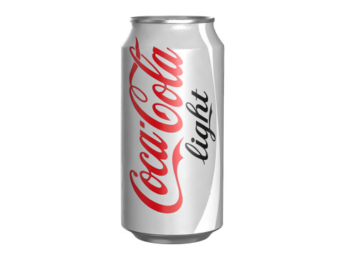 Coca Cola Light Drink Can 375ml 12 3D Model