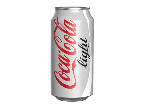 Coca Cola Bebida Light Lata 375ml 12 Modelo 3D
