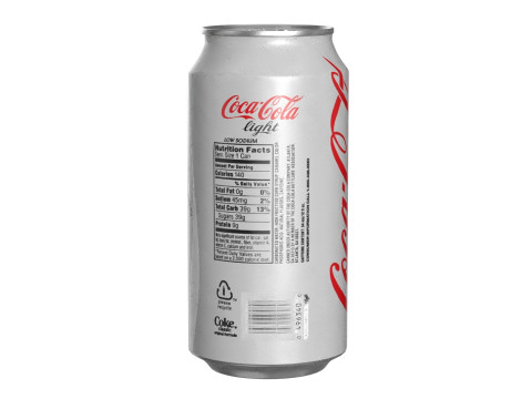 Coca Cola Light Drink Can 375ml 12 3D Модель