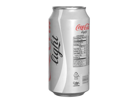 Minuman Ringan Coca Cola Kaleng 375ml 12 Model 3D