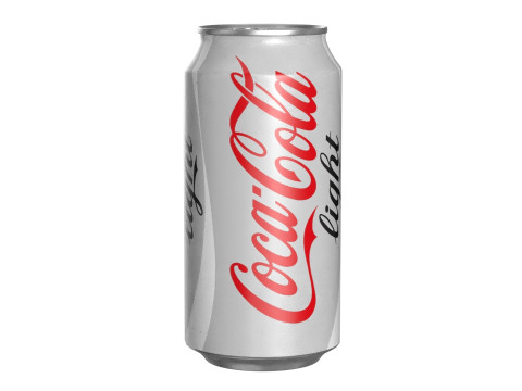 Coca Cola Light Drink Can 375ml 12 3D Модель