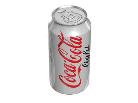 Minuman Ringan Coca Cola Kaleng 375ml 12 Model 3D