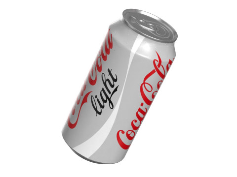 Coca Cola Light Drink Can 375ml 12 3D Модель