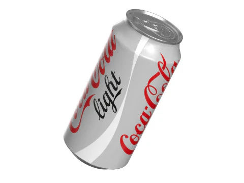 Minuman Ringan Coca Cola Kaleng 375ml 12 Model 3D